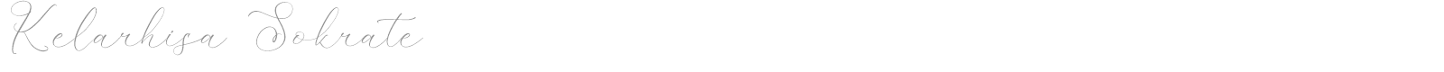 Kelarhisa Sokrate font preview